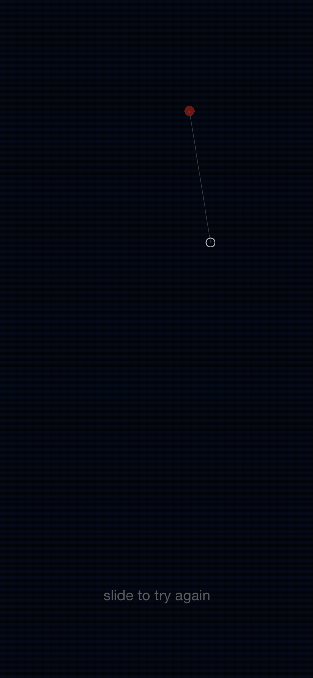 PULSE miss reveal showing the target, guess point, and distance line